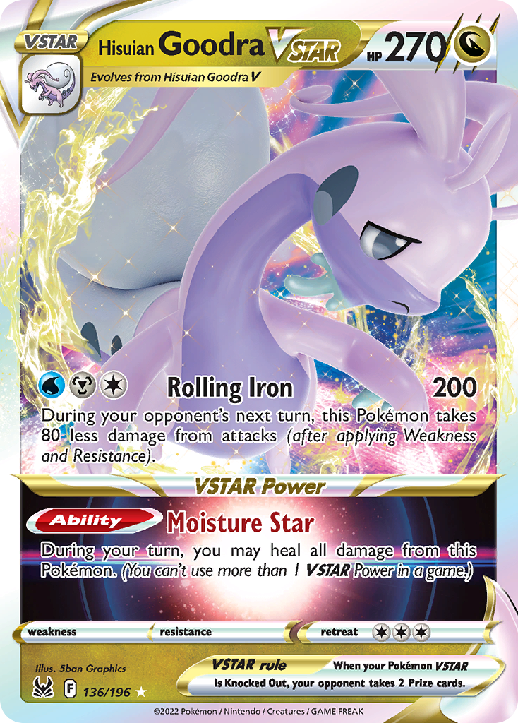 Hisuian Goodra VSTAR 136 / 196