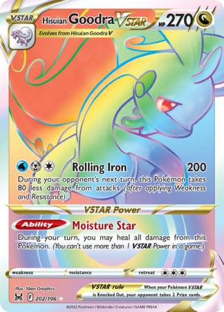 Hisuian Goodra VSTAR 202 / 196