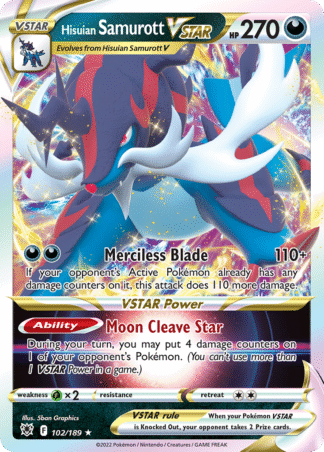 Hisuian Samurott VSTAR 102 / 189