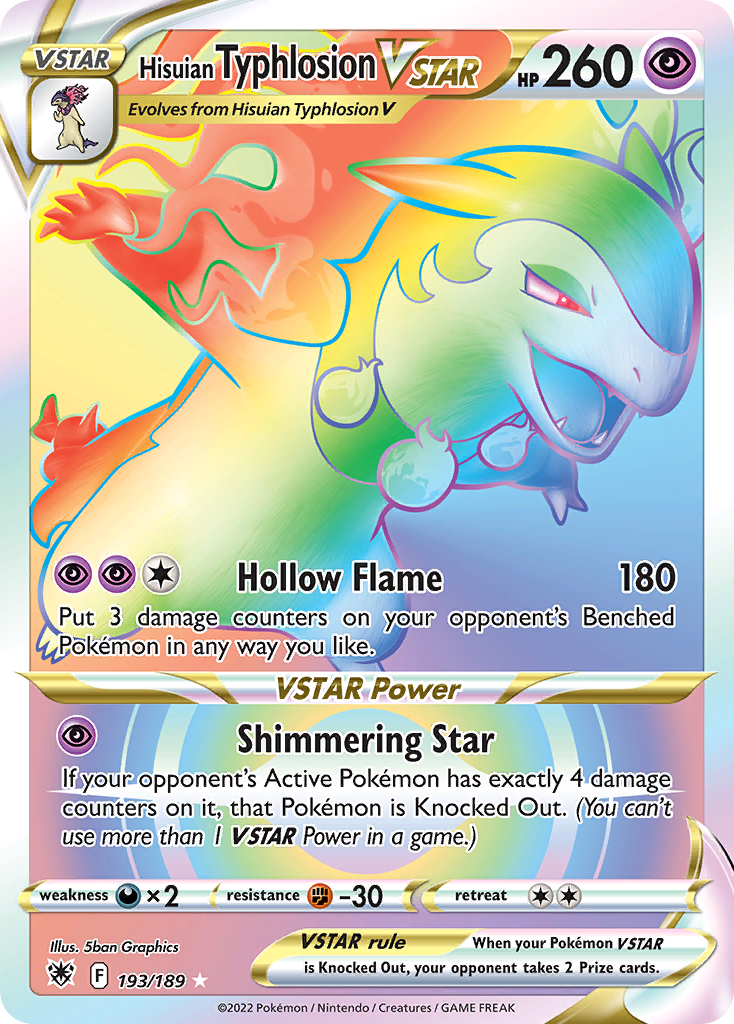 Hisuian Typhlosion VSTAR 193 / 189