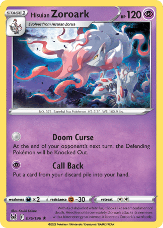 Hisuian Zoroark 76 / 196