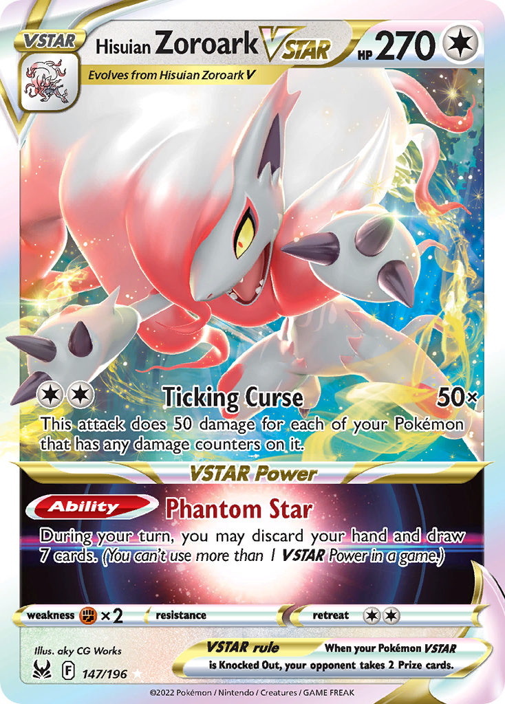 Hisuian Zoroark VSTAR 147 / 196