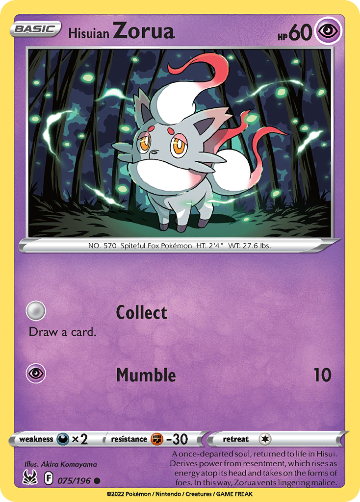 Hisuian Zorua 75 / 196