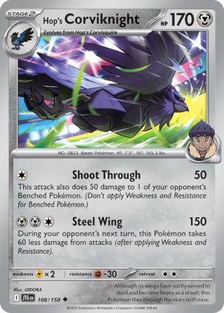 Hop's Corviknight 108 / 159