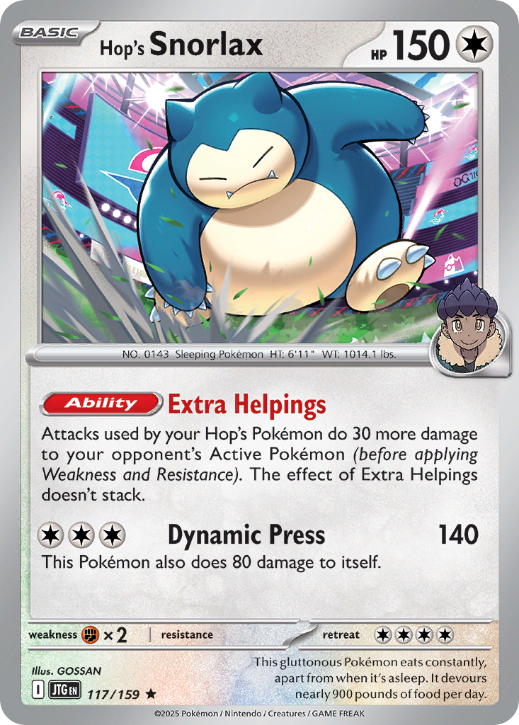 Hop's Snorlax 117 / 159