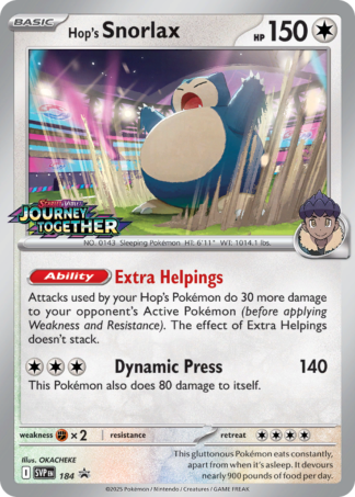 Hop's Snorlax 184 / 198