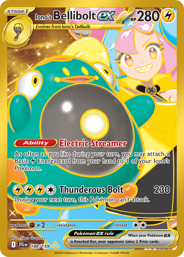 Iono's Bellibolt ex 188 / 159