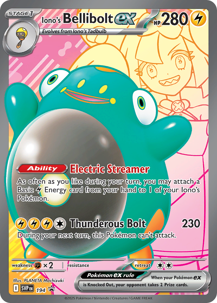 Iono's Bellibolt ex 194 / 198