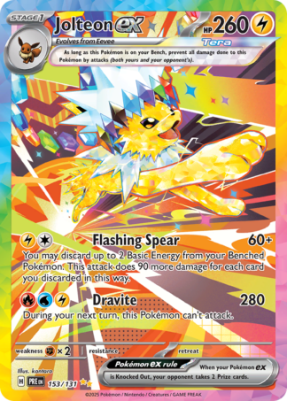 Jolteon ex 153 / 131