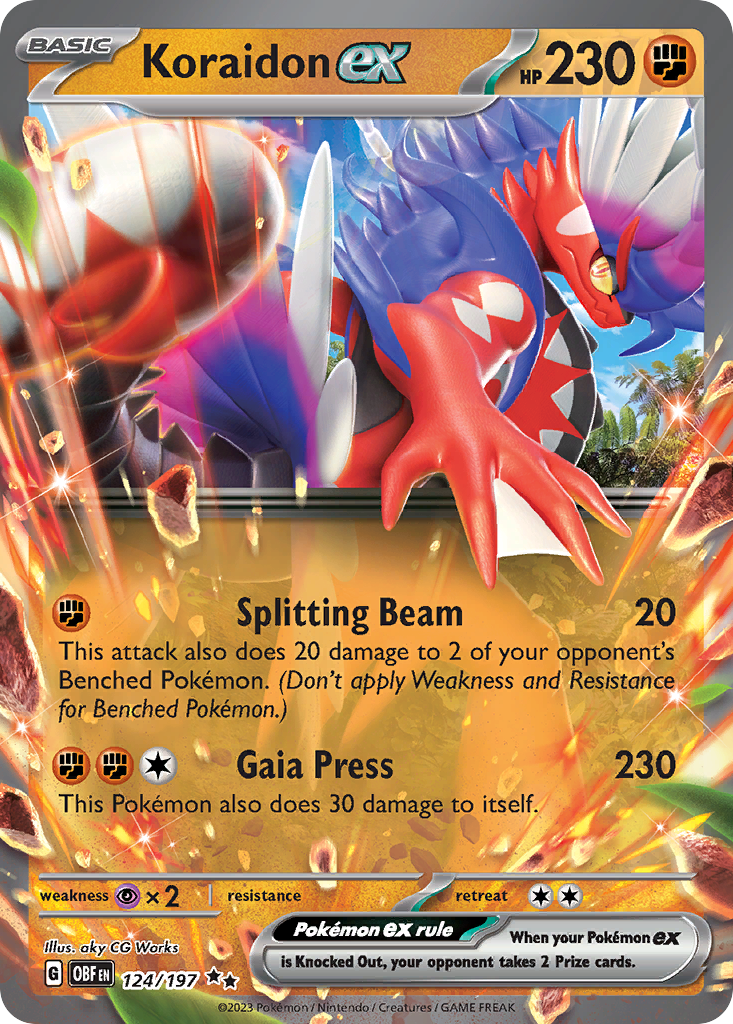 Koraidon ex 124 / 197