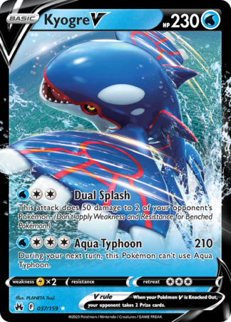 Kyogre V 37 / 159