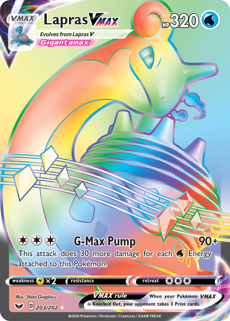 Lapras VMAX 203 / 202
