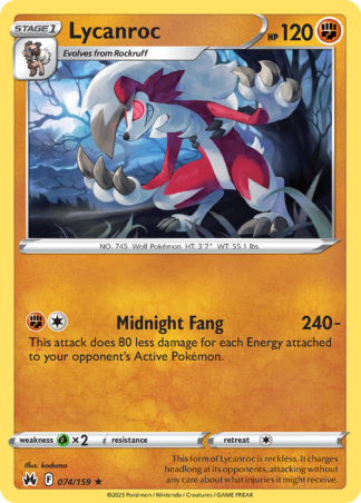 Lycanroc 74 / 159