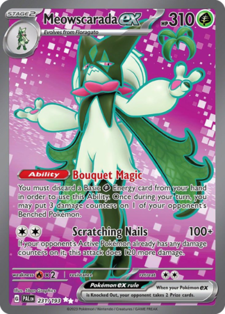 Meowscarada ex 231 / 193