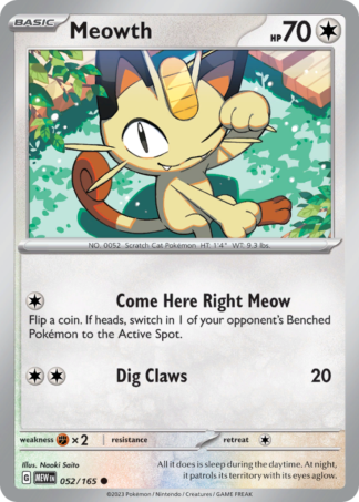 Meowth 52 / 165