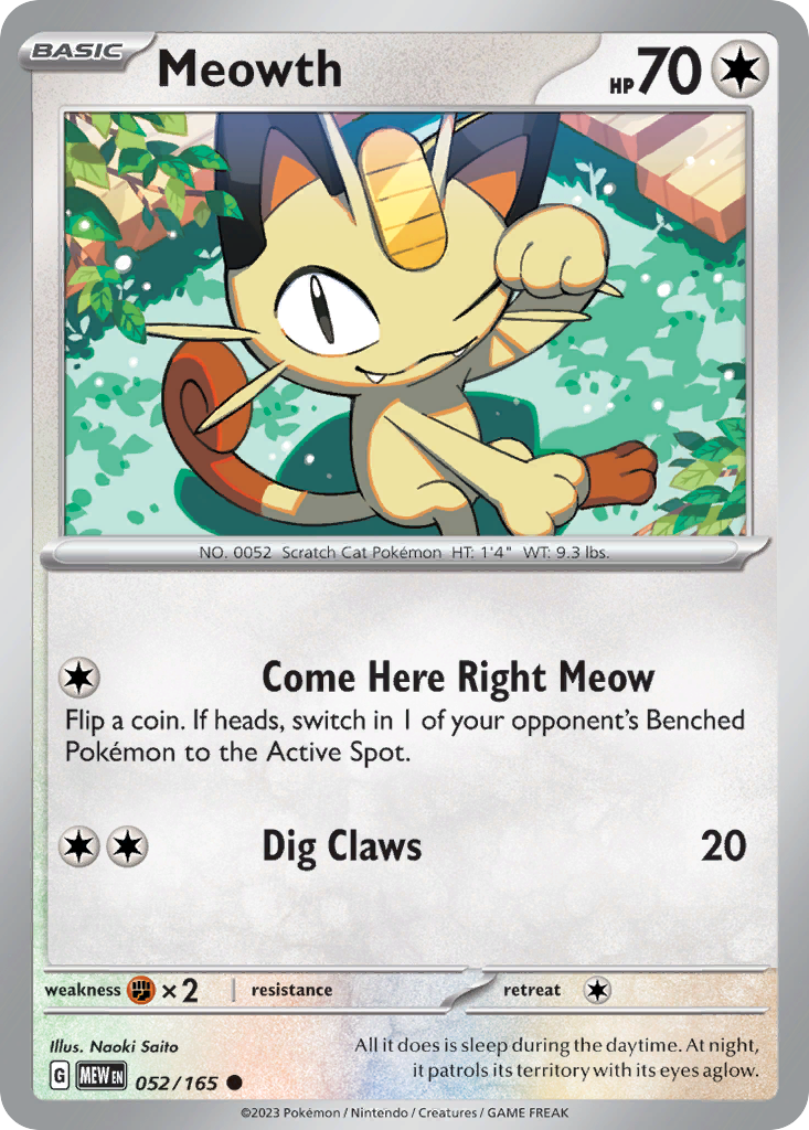 Meowth 52 / 165