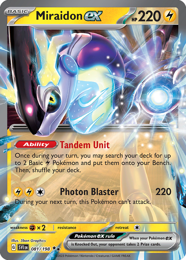 Miraidon ex 81 / 198