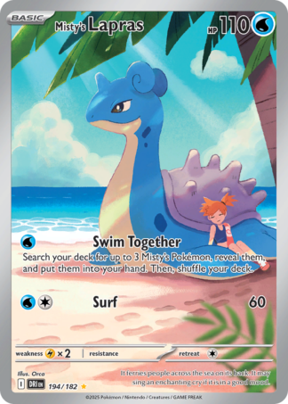 Misty's Lapras 194 / 182