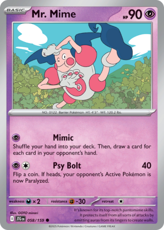 Mr. Mime 58 / 159