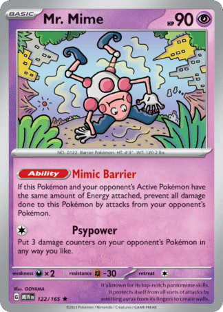 Mr. Mime 122 / 165