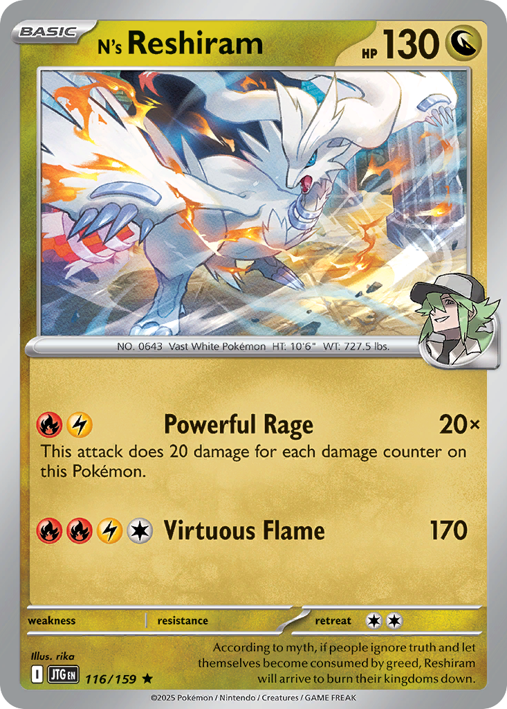 N's Reshiram 116 / 159