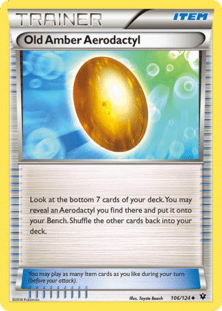 Old Amber Aerodactyl 106 / 124
