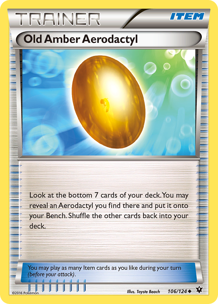 Old Amber Aerodactyl 106 / 124