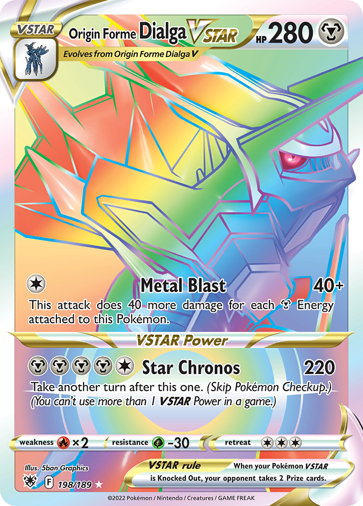 Origin Forme Dialga VSTAR 198 / 189