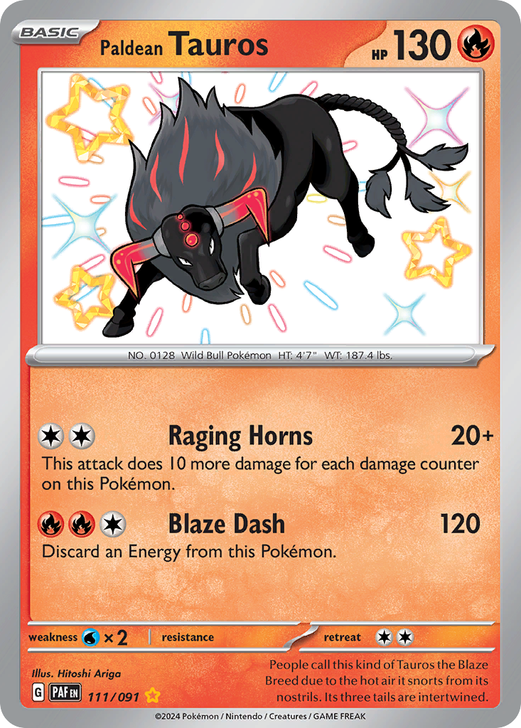 Paldean Tauros 111 / 91