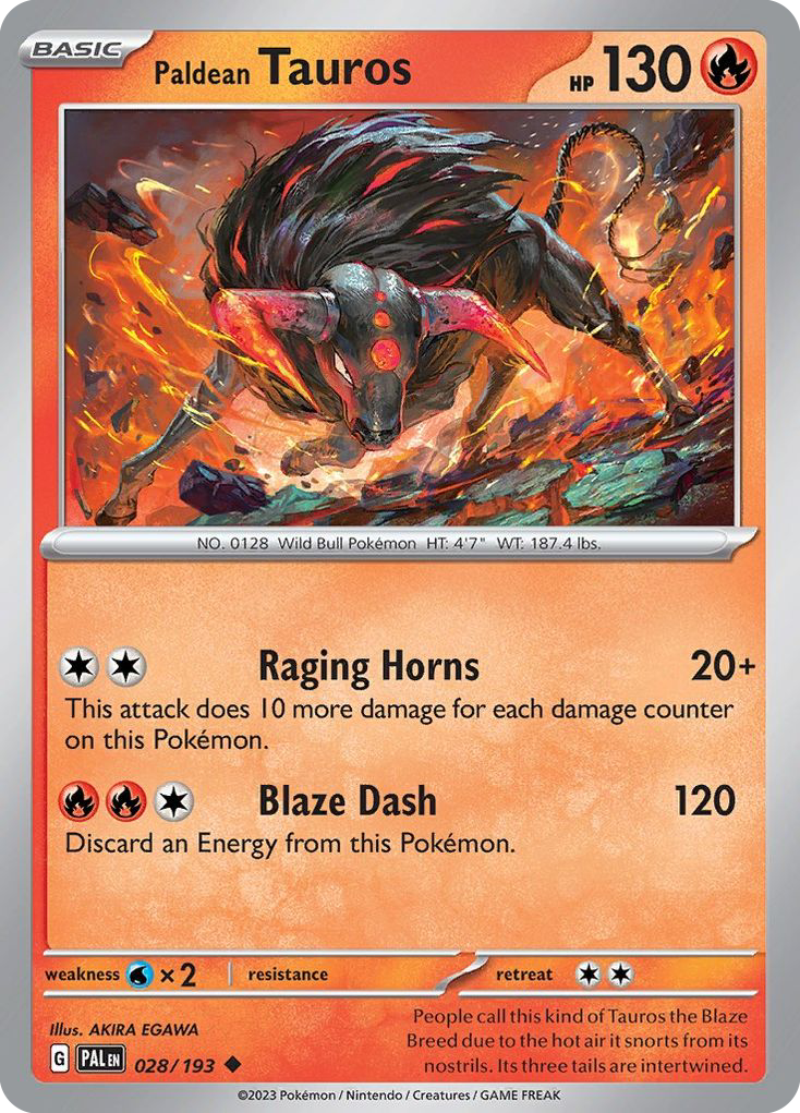 Paldean Tauros 28 / 193