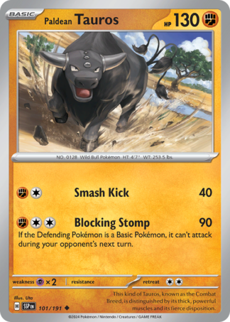 Paldean Tauros 101 / 191