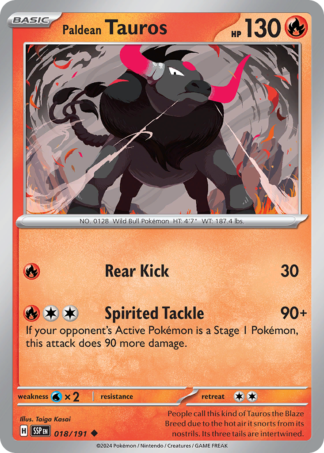 Paldean Tauros 18 / 191