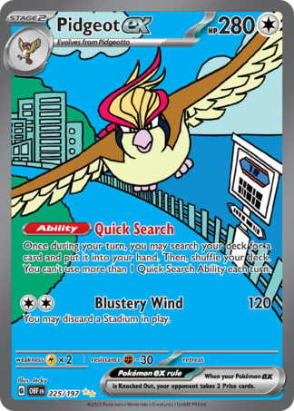 Pidgeot ex 225 / 197