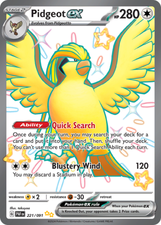 Pidgeot ex 221 / 91