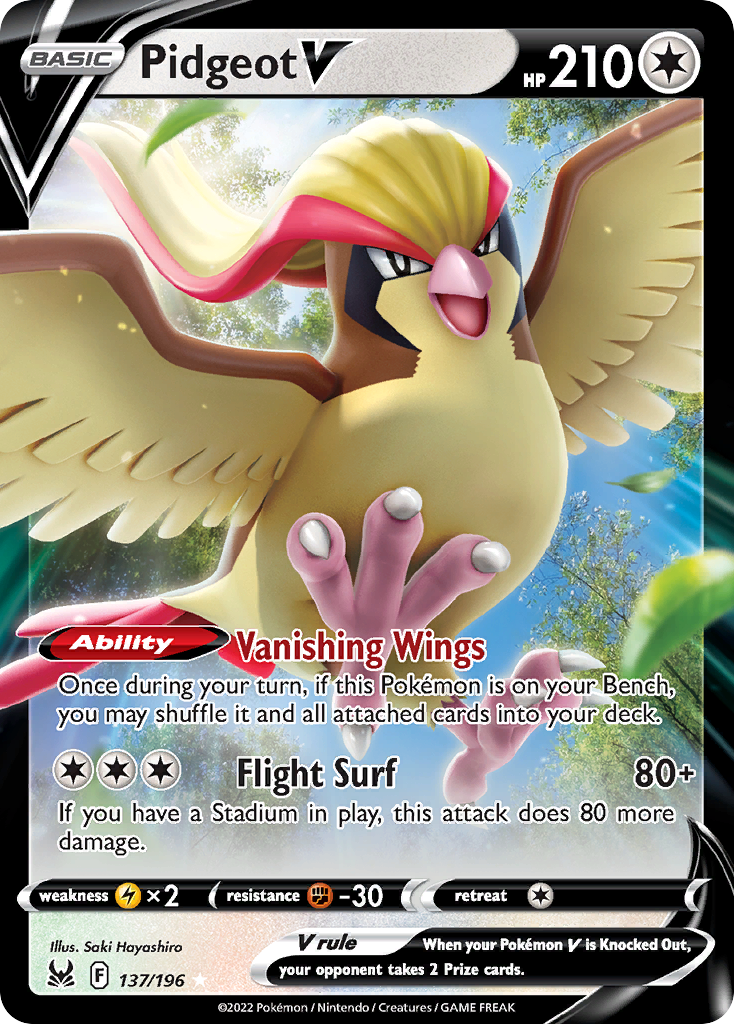 Pidgeot V 137 / 196