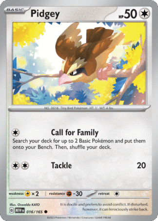 Pidgey 16 / 165