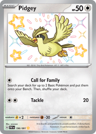 Pidgey 196 / 91