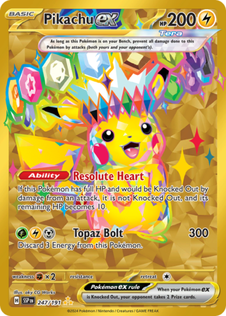 Pikachu ex 247 / 191