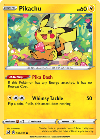 Pikachu 52 / 196