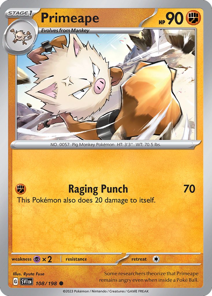 Primeape 108 / 198