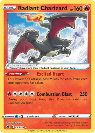 Radiant Charizard 20 / 159