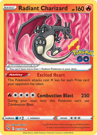 Radiant Charizard 11 / 78