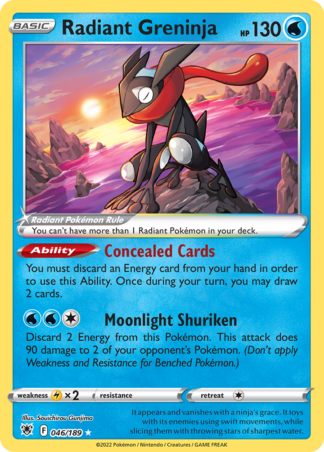 Radiant Greninja 46 / 189