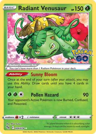Radiant Venusaur 4 / 78