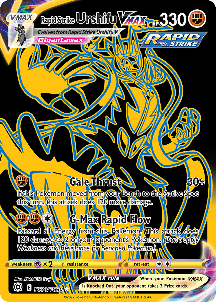 Rapid Strike Urshifu VMAX TG30 / 172