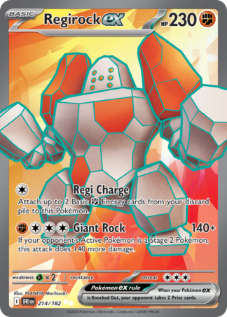 Regirock ex 214 / 182