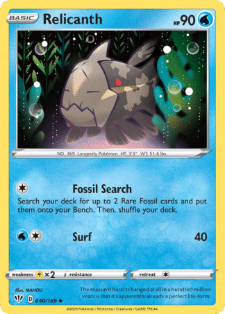 Relicanth 40 / 189