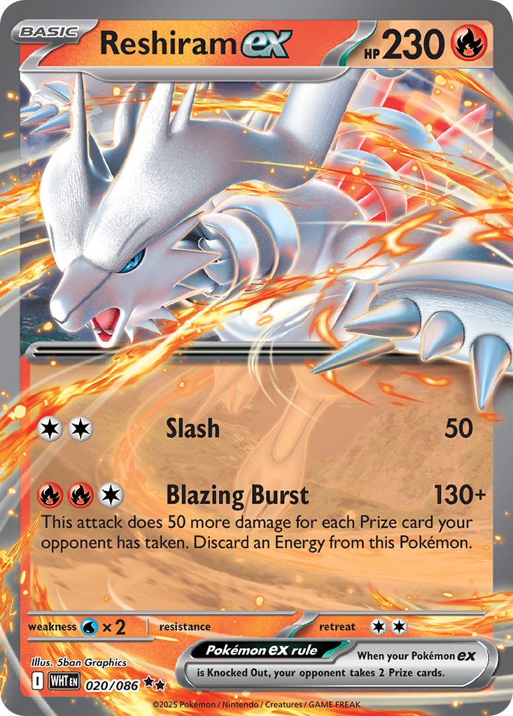 Reshiram ex 20 / 86