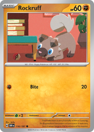 Rockruff 116 / 197