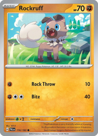 Rockruff 116 / 193